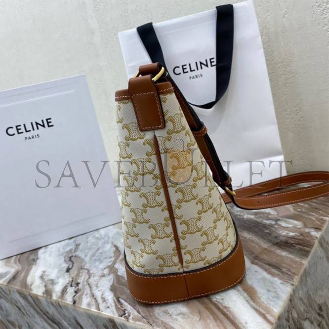 CELINE SMALL BUCKET 191442CAS.01BC (30*22*13cm)