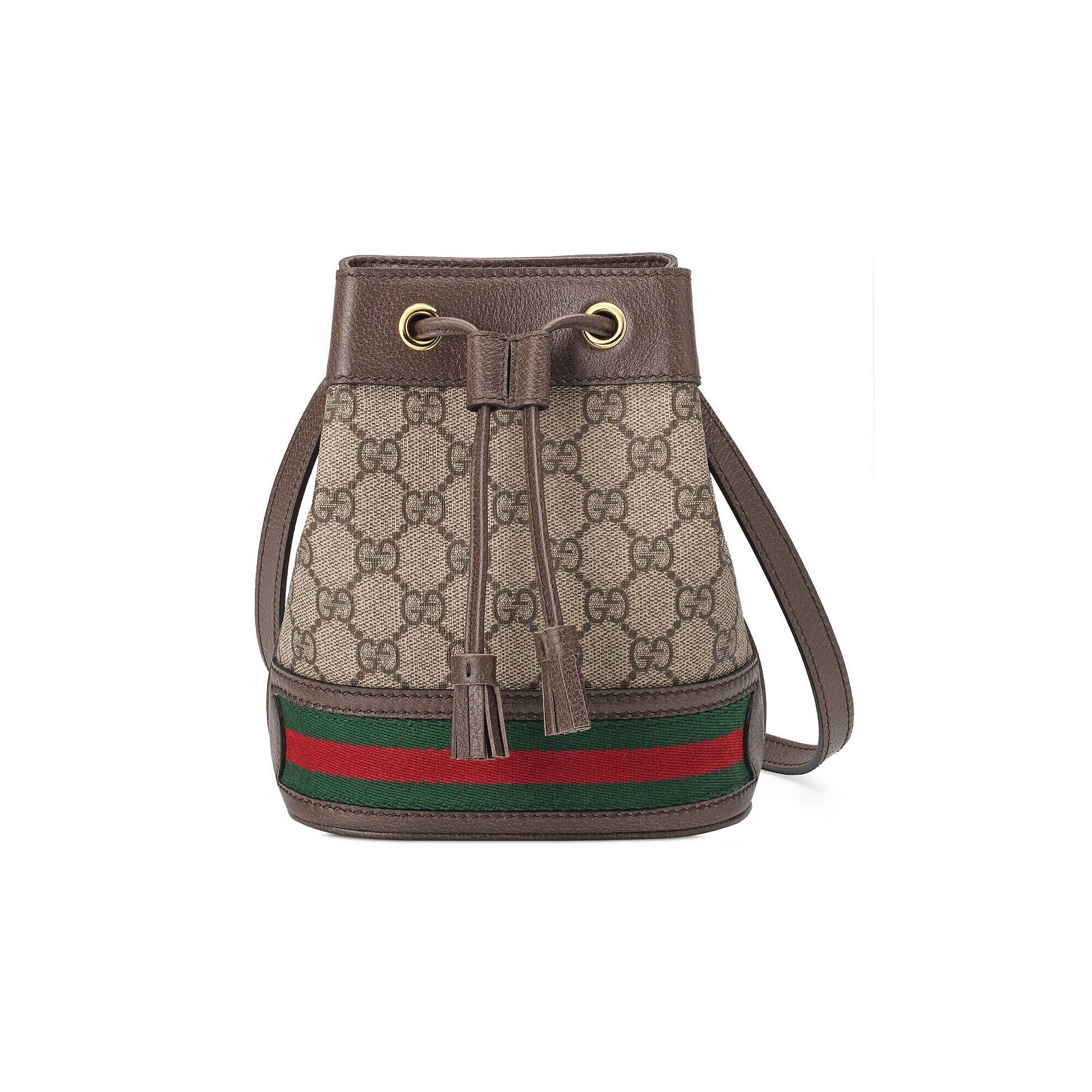 GUCCI OPHIDIA MINI GG BUCKET BAG 550620  (19*15.5*9cm)