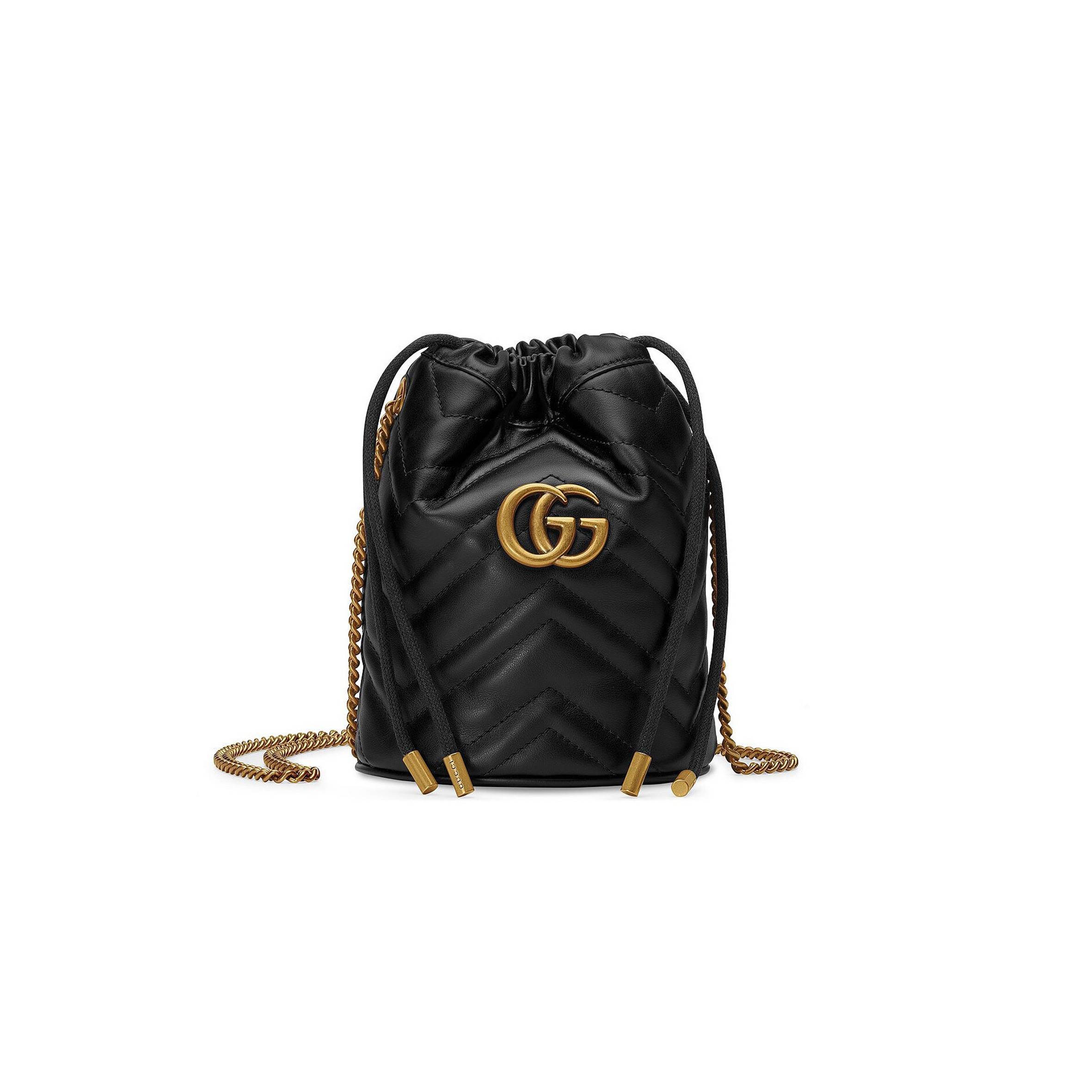 GUCCI GG MARMONT MINI BUCKET BAG 575163  (6.7*5.5*5.1cm)