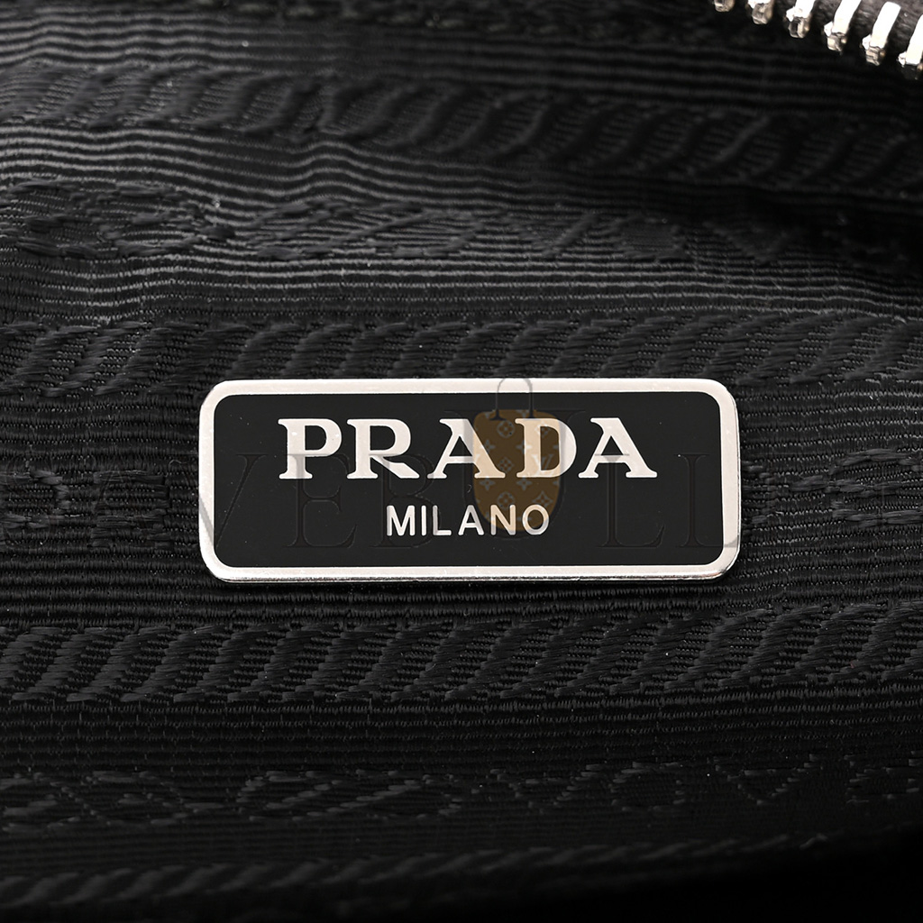 PRADA NYLON RE-EDITION 2005 SHOULDER BAG BLACK (22*17*6cm)