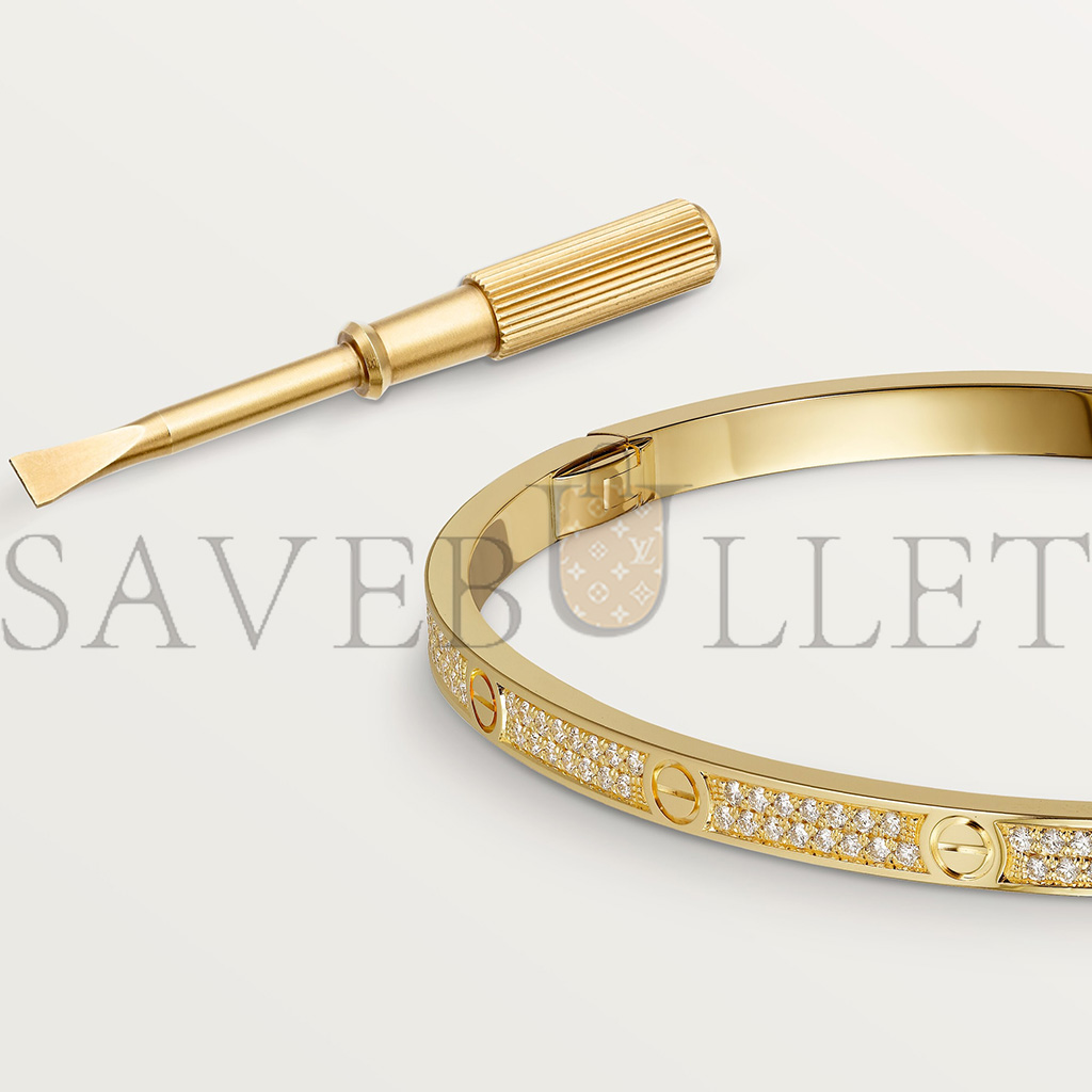 CARTIER  LOVE BRACELET, SMALL MODEL, PAVED N6710617