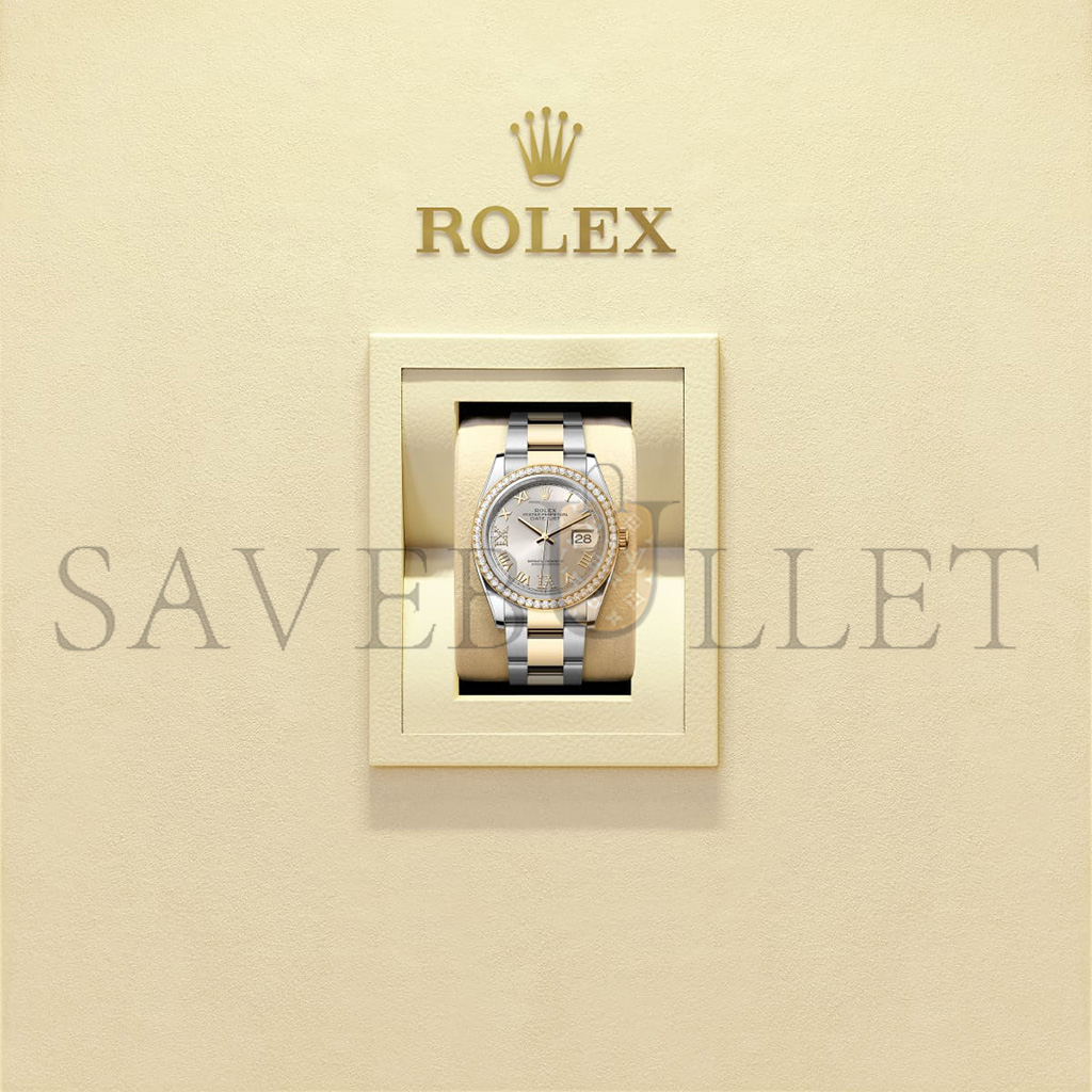 ROLEX DATEJUST 36 OYSTER, 36 MM, OYSTERSTEEL, YELLOW GOLD AND DIAMONDS WATCH 126283RBR-0018