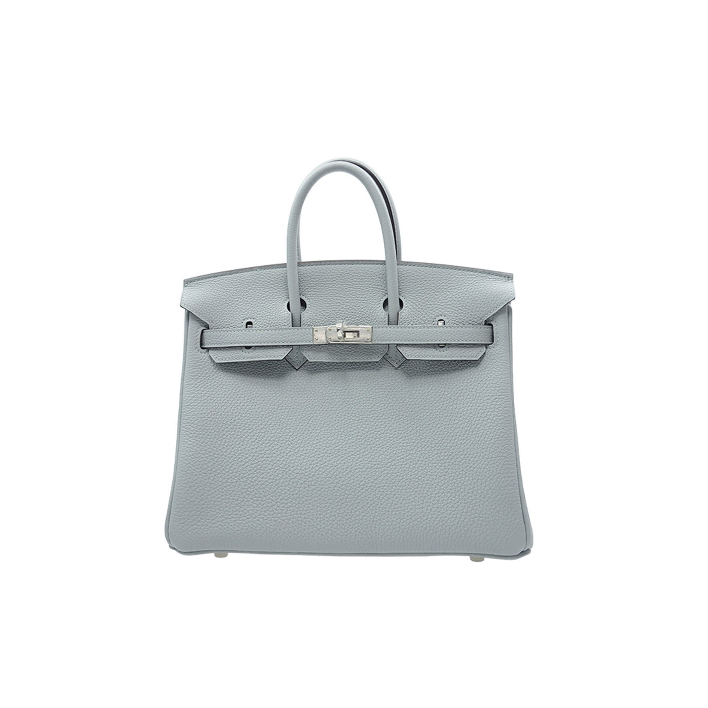 HERMES BIRKIN 30 TOGO LEATHER PEARL GREY SILVER BUCKLE BAG H028369CK08 (30*23*15cm)