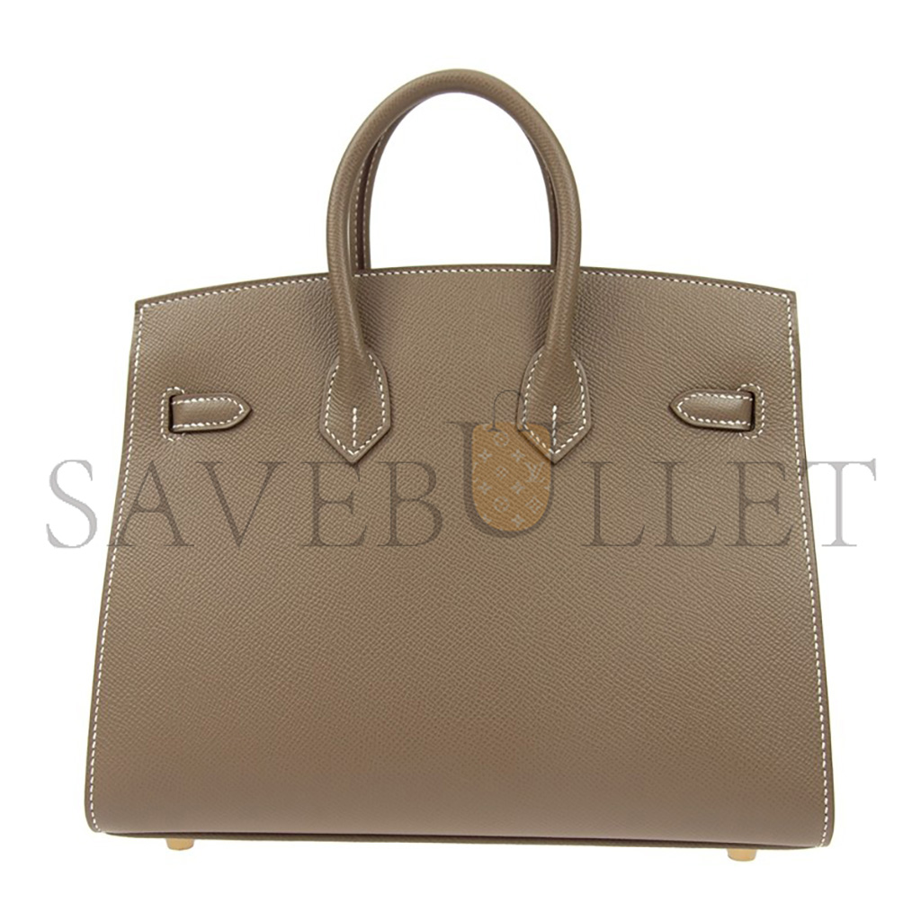 HERMES BIRKIN 30 TOGO LEATHER ELEPHANT GREY GOLD BUCKLE BAG BK2518EPGPO (30*22*16cm)