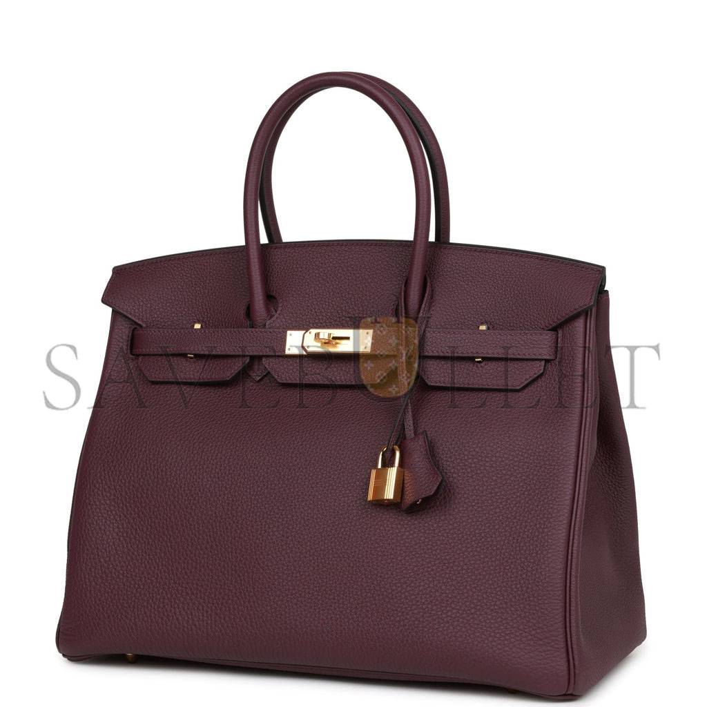 HERMES BIRKIN 35 CASSIS TOGO GOLD HARDWARE 39806150312030 (35cm)