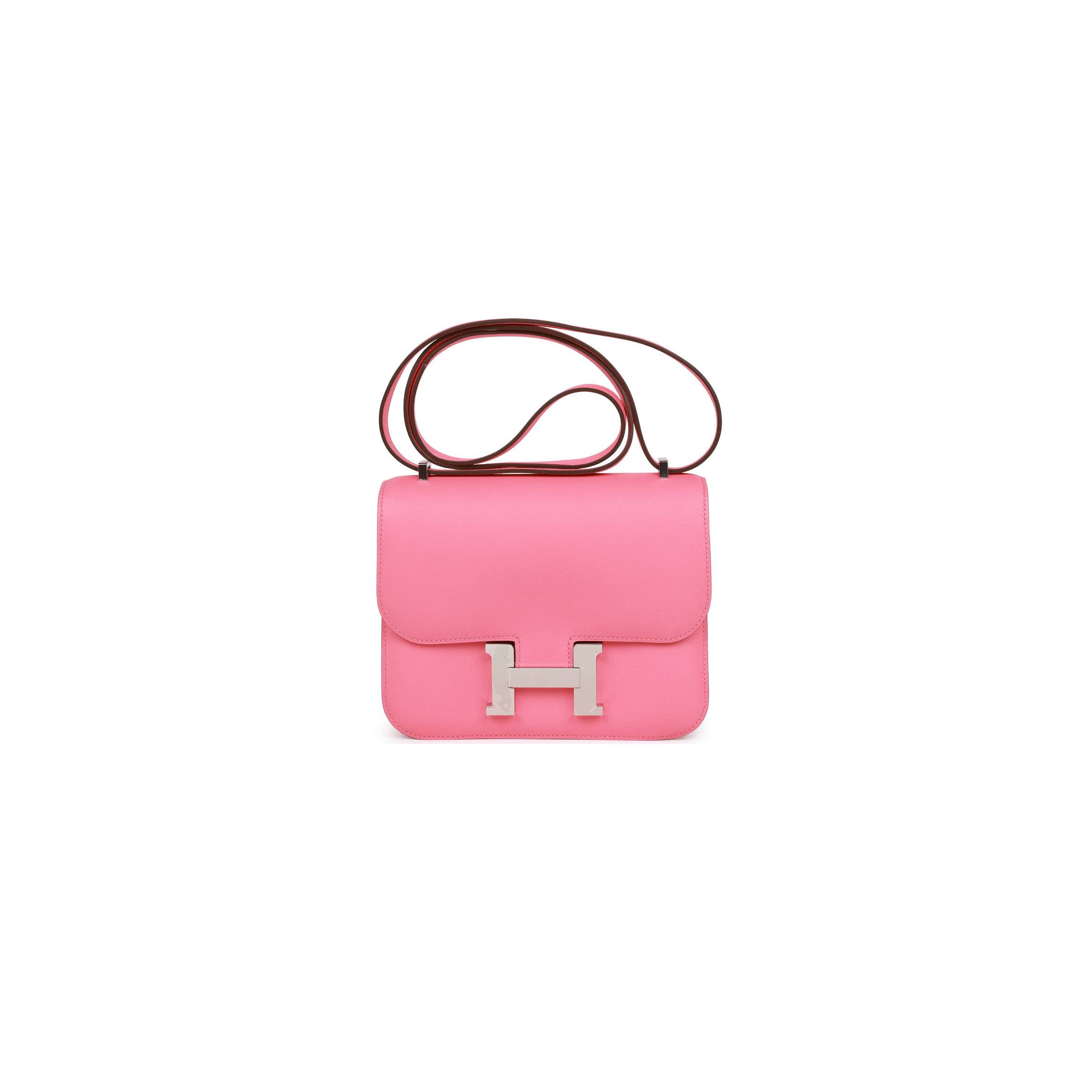 HERMES CONSTANCE 18 ROSE AZALEE SWIFT PALLADIUM HARDWARE 39827910099038 (18cm)