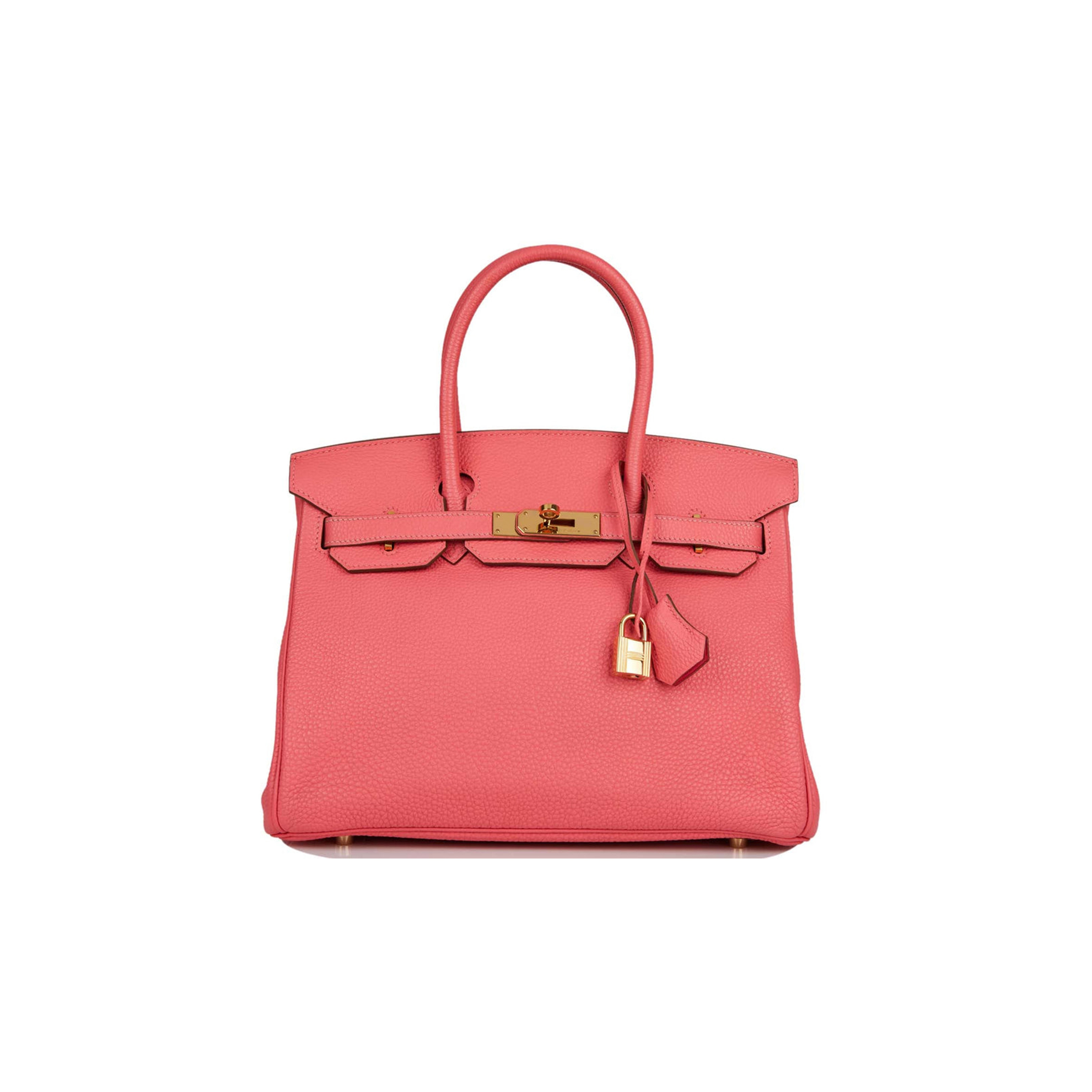 HERMES BIRKIN 30 ROSE LIPSTICK TOGO GOLD HARDWARE (30cm)