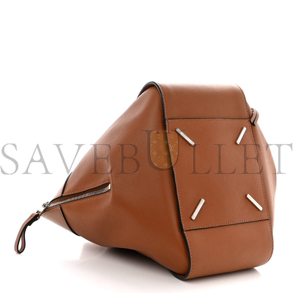 LOEWE CALFSKIN SMALL HAMMOCK SHOULDER BAG TAN (30*25*13.5cm)